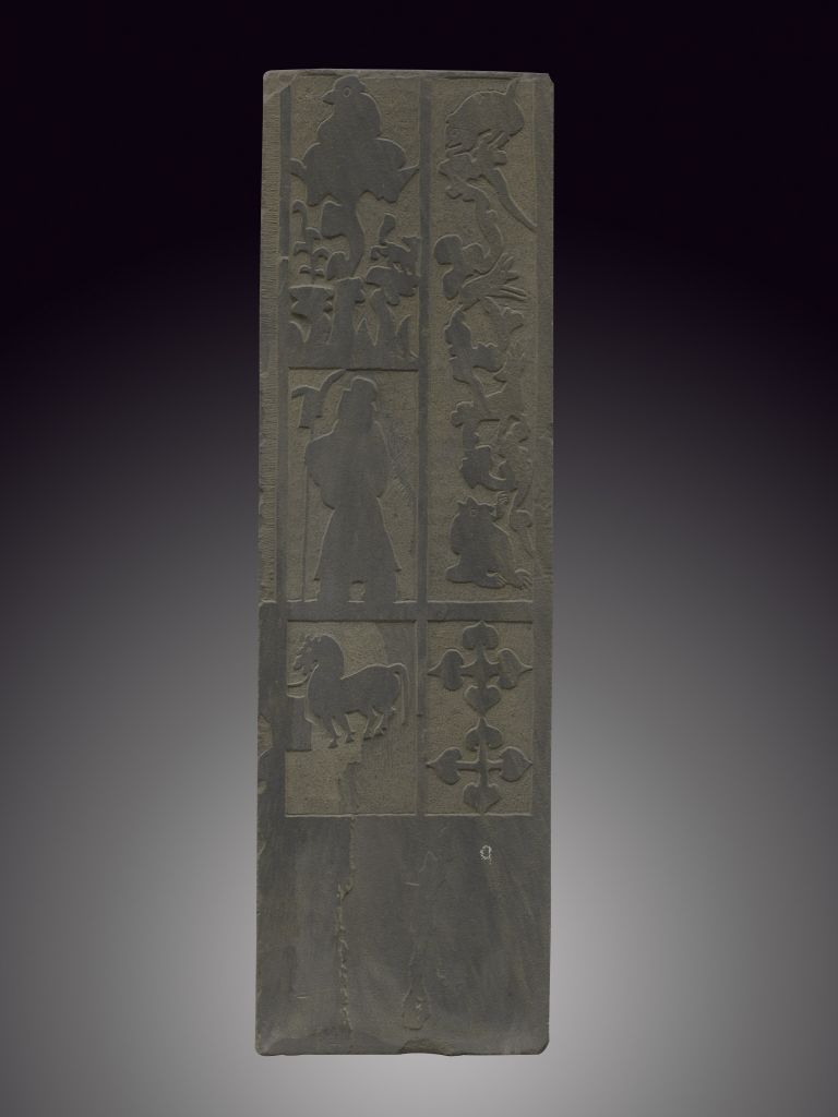 门吏图门柱画像石